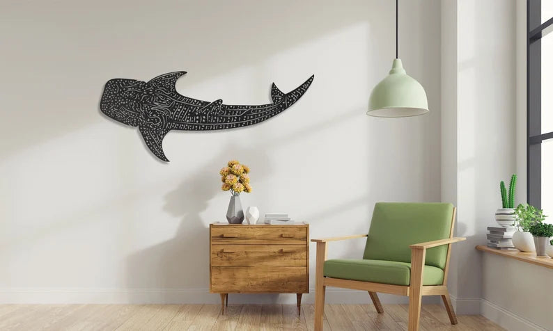 Whale Shark, Whale Shark Wall Decor, Large Wall Art, Shark Decor, Whale Shark Art, Home Gift, Metal Wall Art, Whale Art